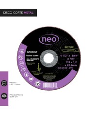 DISCO CORTE 4 1/2q x 1.2mm...