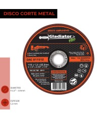 DISCO CORTE 4 1/2" x 1.2mm...