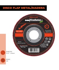 DISCO FLAP 4 1/2" ACERO y...
