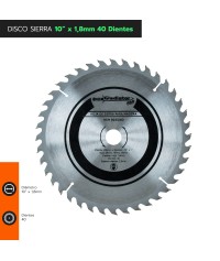 DISCO DE SIERRA 10" x 1,8mm...