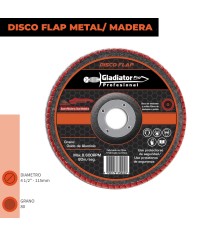 DISCO FLAP 4 1/2" ACERO Y...