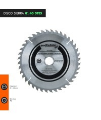 DISCO SIERRA 8" 40 DTES HS...
