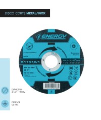 DISCO CORTE 4 1/2" X 1,6mm...